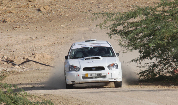Lina Hadidi in action at the 2015 Jordan Rally (Photo courtesy of Jordan Motorsport)